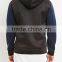 2015 Colorblock Patchwork Short Lightweight Zip Up Knit Hoodie for Men