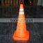 Led retractable traffic road safety cone