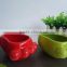 hot sell "pinsun" foot style stoneware flower pot,ceramic flower pot