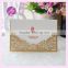 light gold pocket wedding invitation with custom printing inside laser cut name cards baby shower invitation cards                        
                                                                                Supplier's Choice
