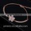 Classic Flower Bracelet 18K Rose Gold Plated Austrian Crystal Diamond Jewelry