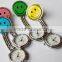 Top Quality!Clip Nurse Doctor stainless steel pendants Pocket Quartz Smile Brooch Nurses Watch For medical
