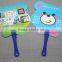 round shape PP plastic Chinese hand fan hand fan wedding souvenir hand fan