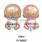 2016Wholesale Mini size Happy Birthday cake shaped foil balloon helium balloon for birthday party