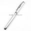High quality led light tip ballpoint pen with laser pointer pen
