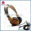 Factory price fashionable wood headphones with mic