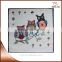 three cute owls and mushroom pattern high quality jacquard fabric cotton fabric cushion cover hand bag material