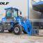 snow plow for wheel loader, snow plow on wheel loader ZL12, 0.8m3 loader bucket
