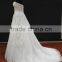 New beading lace appliques tulle drapping belt with beading trim sweetheart wedding dress