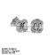 GZA9-008 925 Silver Jewelry Stud Earring Hot Stud Earring with Four Cover Leaf Shaped Stud Earring