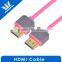 Slim Flexible Dual colors 2.0 versions HDMI A male to A male Cable high speed HDMI cable