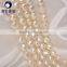 fresh water natural pearl white baroque nugget pearl strands 10-11mm for making jewelry wholesale