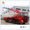 engine truck crane manufacuture 16 ton hook lift jib truck mounted crane
