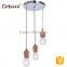 E27 Bulb Vintage Industry Style Wodden Pendant Lamp for Tire Style Pendant Light