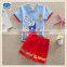 (TK1080) 6 colors Neat brand 2-6Y stripe kids sets favour baby boys summer clothing sets