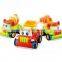 high qualtic plastic mini cartoon car toys inertia truck car toy