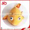 Custom made plush toy stuffed animile, orange toy dolphin, plush dolphin