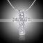 2015 fashion 18k gold cross necklace designs in 3 grams