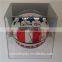 handmade excellent acrylic cube baseball display case with black base