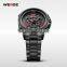 WEIDE Famous Outdoor Analog Digital Men Military Watch With Double Time Zone Wristwatch Of 12 or 24 Hours Display