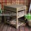 Solid wood shoe rack bench with basket drawer