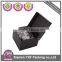 Black paper box packaging with rivet