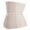 Two color 2015 wholesale 100% latex breathable waist trainer corset with a hole very cheaper