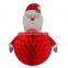 2015 NEW Christmas Santa Hat paper Tissue honeycomb table Centerpiece decoration