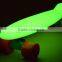 Grow in dark plastic skateboard