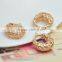 Wholesale Gold Plated Metal Filigree Diamond Hollow Jewelry Pendant 22*25*8mm