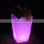 2016 Best selling multcolor rechargeable LED Flower Planter Pot