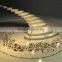 High class custom house waterjet marble stair medallion border