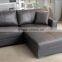 Classic design office furniture black leather classic sofa set 2628