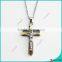 Dimond Zinc Alloy Metal Western Cross Men Boys Necklace