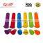 Summer Holiday Colorful 6pcs Food Grade Silicone Ice Cream Sticks Mold