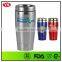 eco friendly 16oz double wall thermal non-spill stainless steel travel mug