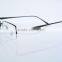 2016 New stylish metal optik frame for girls half rimless 8883