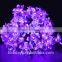 7M 50 LED Purple Blossom Decorative Gardens Fairy String Solar Lights