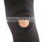 Black Elastic Neoprene Knee Brace Fastener Support