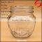 580ml clear glass round jar with lid for jam wholesale