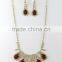 2015 high quality ruby gems necklace set