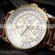 KS Genuine Leather Band Analog Automatic Mechanical Men Watch