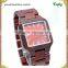 China square bracelet digital wooden watches for men