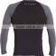 MEN'S REGULAR FIT UV50+ NYLON LYCRA LONG SLEEVE SURFING RASH GUARD/ SPANDEX TOP