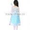 Quality New 2015 Fever Elsa Anna Princess Dresses Children Girls Snow Queen Cosplay Masquerade Dress Fancy Costume Kids Clothes