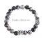 Summer style crystal Natural stone beads bangle The owl bracelet