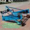 Agricultural tractor driven two rows harvest machine for potatos blue