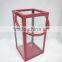 Square Metal Lantern With Clear Glass Piece