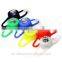 flexible custom LED silicone bycicle light skull silicone bike light