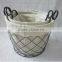 handmade wire mesh kitchen storage baskets stainless steel wire mesh baskets with fabric liner
